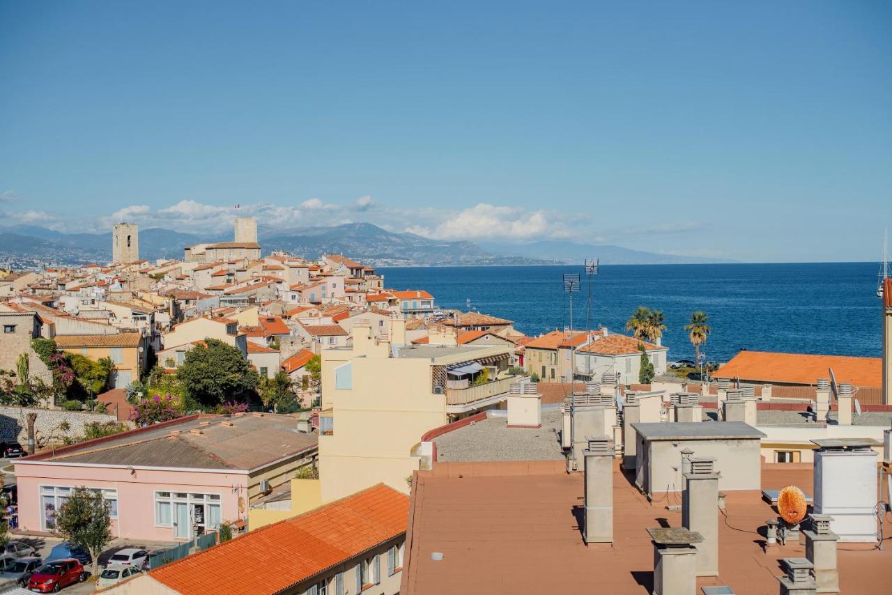 High Standing With Incredible Old Antibes And Sea Views 아파트 외부 사진