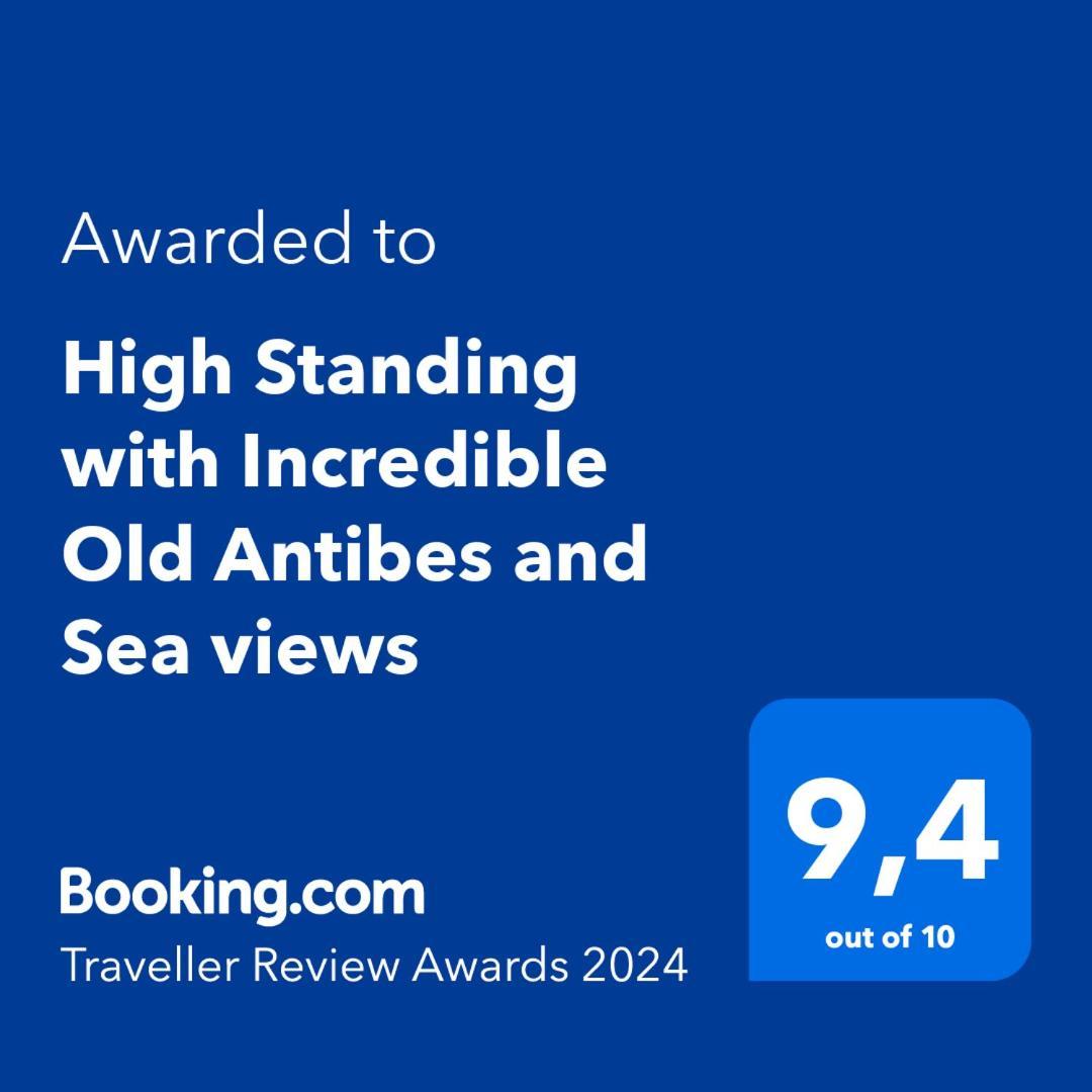 High Standing With Incredible Old Antibes And Sea Views 아파트 외부 사진